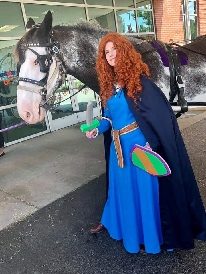 Merida with a horse